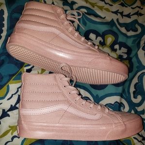 NWOT shimmer sole blush vans